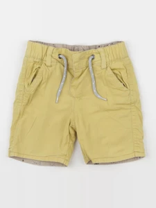IKKS - short réversible beige, jaune - 18 mois