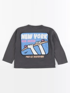 Zara - tee-shirt gris - 18/24 mois