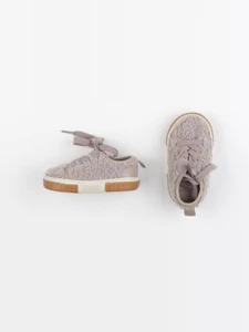 Zara - tennis à scratch/ lacets violet - pointure 18