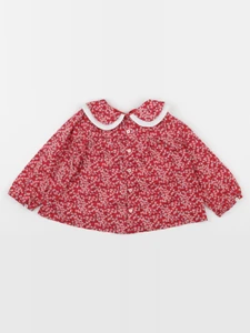 Jacadi - blouse liberty rouge - 24 mois