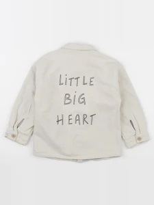 Zara - veste imprimé au dos beige - 3/4 ans