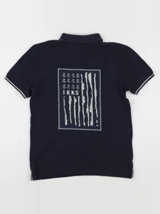 IKKS - polo imprimé au dos bleu - 10 ans