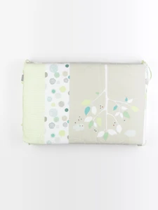 Vertbaudet - tour de lit blanc, vert - 40x180cm