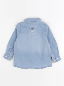 IKKS - chemise imprimé au dos bleu - 12 mois