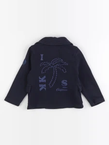 IKKS - veste imprimé au dos bleu - 2 ans