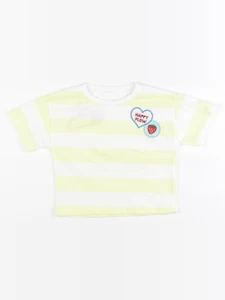 Zara - tee-shirt imprimé au dos blanc, jaune - 4 ans