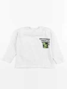 Zara - tee-shirt imprimé au dos blanc - 18/24 mois