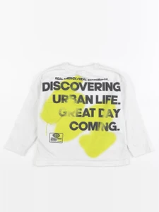 Zara - tee-shirt imprimé au dos blanc - 18/24 mois
