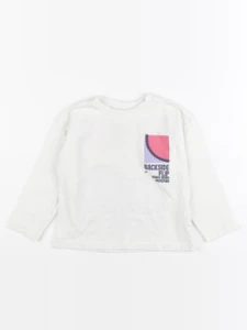 Zara - tee-shirt imprimé au dos blanc - 18/24 mois
