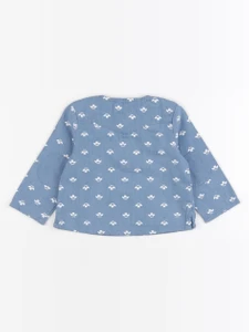 Arsène et les pipelettes - chemise bleu - 12 mois