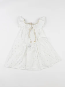 Frangin Frangine - blouse blanc, or - 6 ans