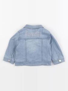 Vertbaudet - veste imprimé au dos bleu - 12 mois