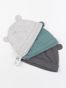 Next - lot 3 bonnets - 3/6 mois
