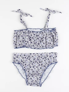 Vertbaudet - maillot de bain blanc, bleu - 4 ans