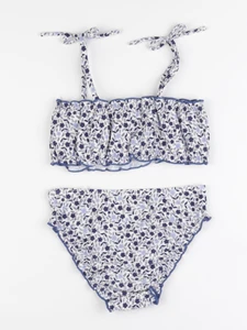 Vertbaudet - maillot de bain blanc, bleu - 4 ans