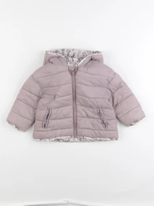 Vertbaudet - doudoune réversible violet - 18 mois