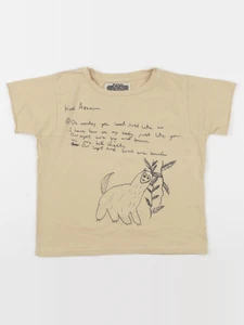 Bobo Choses - tee-shirt imprimé au dos beige - 4/5 ans