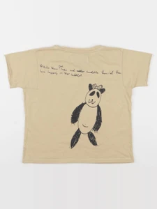 Bobo Choses - tee-shirt imprimé au dos beige - 4/5 ans