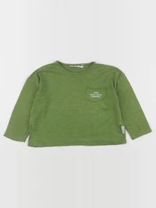 Piupiuchick - tee-shirt imprimé au dos vert - 3 ans