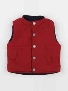 Jacadi - doudoune réversible rouge, bleu - 6 mois