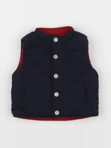 Jacadi - doudoune réversible rouge, bleu - 6 mois