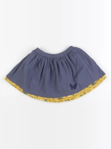 Vertbaudet - jupe réversible bleu, jaune - 5 ans