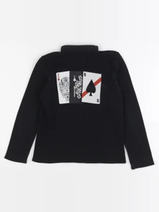 IKKS - polo imprimé au dos noir - 6 ans