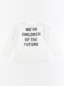Zara - tee-shirt imprimé au dos blanc - 5 ans
