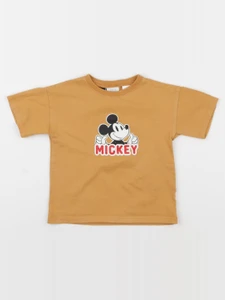 Zara - tee-shirt imprimé au dos jaune - 2 ans