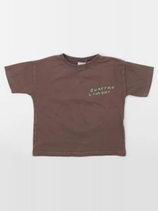 Zara - tee-shirt imprimé au dos marron - 2 ans