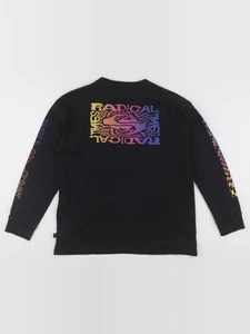 Quiksilver - tee-shirt imprimé au dos noir - 14 ans