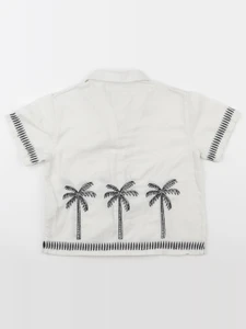 Zara - chemise imprimé au dos beige - 4 ans