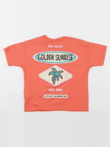 Zara - tee-shirt imprimé au dos rouge - 2/4 ans
