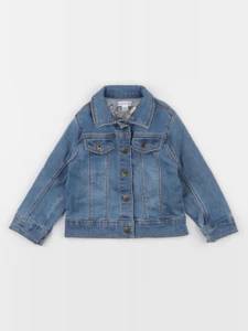 Vertbaudet - veste imprimé au dos bleu - 18 mois