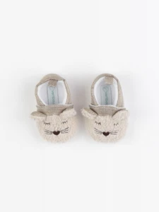 Vertbaudet - chaussons beige - pointure 17