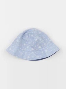 Vertbaudet - chapeau réversible bleu - 24/36 mois
