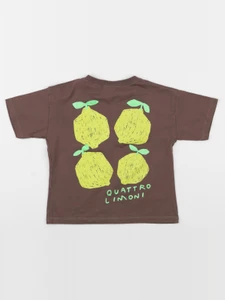 Zara - tee-shirt imprimé au dos marron - 3 ans