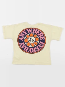 Zara - tee-shirt imprimé au dos jaune - 3 ans