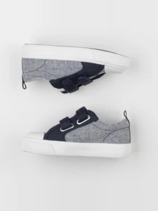 Vertbaudet - tennis à scratch/ lacets bleu - pointure 26