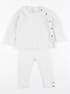 La Redoute - ensemble blanc - 9 mois