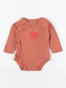 Vertbaudet - body orange - 9 mois