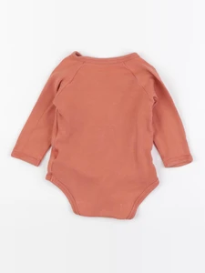 Vertbaudet - body orange - 9 mois