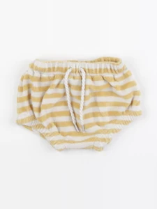 Vertbaudet - short jaune, blanc - 3 mois