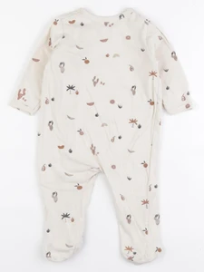 Vertbaudet - pyjama coton beige - 9 mois