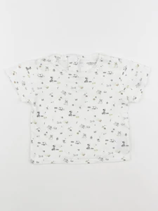 Vertbaudet - tee-shirt blanc - 12 mois