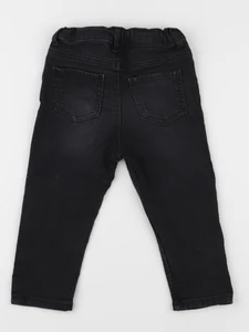 H&M - jean noir - 9/12 mois