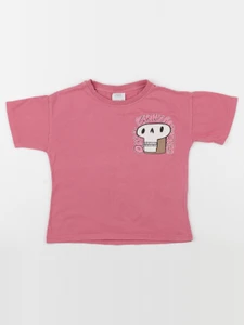 Zara - tee-shirt imprimé au dos rose - 18/24 mois