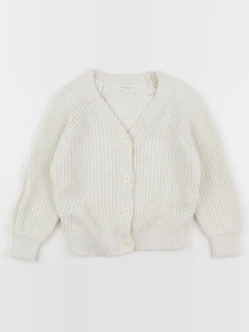 Vertbaudet - gilet blanc - 4 ans