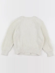 Vertbaudet - gilet blanc - 4 ans