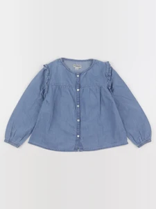 Vertbaudet - blouse bleu - 5 ans